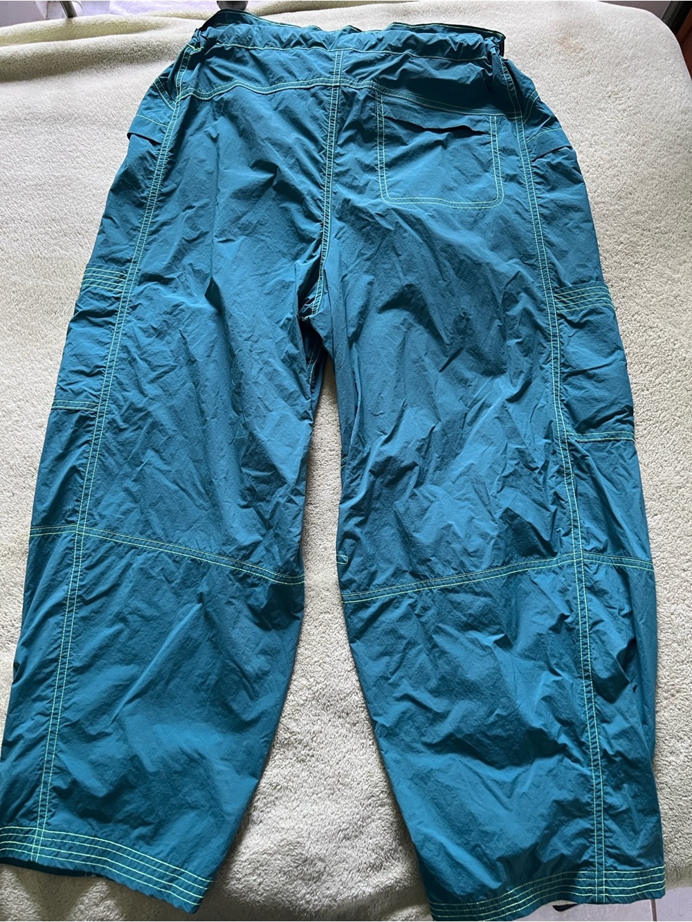 Free People FP Movement In The Wild Hiking Cargo Pants Teal Turquoise - Picture 10 of 12